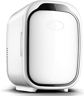 6L Mini Fridge Makeup Lodówki Tabela Najlepsza Lodówka Uroda Skincare Hot Cold Portable Electric Cool Box, Do Sypialni Spokojne używane do makijażu i pielęgnacji skóry, Domy, Samochody,Black