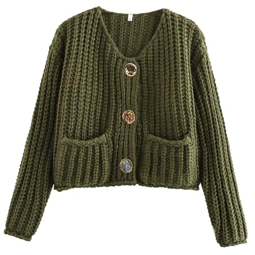 トップス MESH KNITTED BUTTONED CARDIGAN YOKE | MESH KNITTED BUTTONED CARDIGAN(BOTTLE GREEN