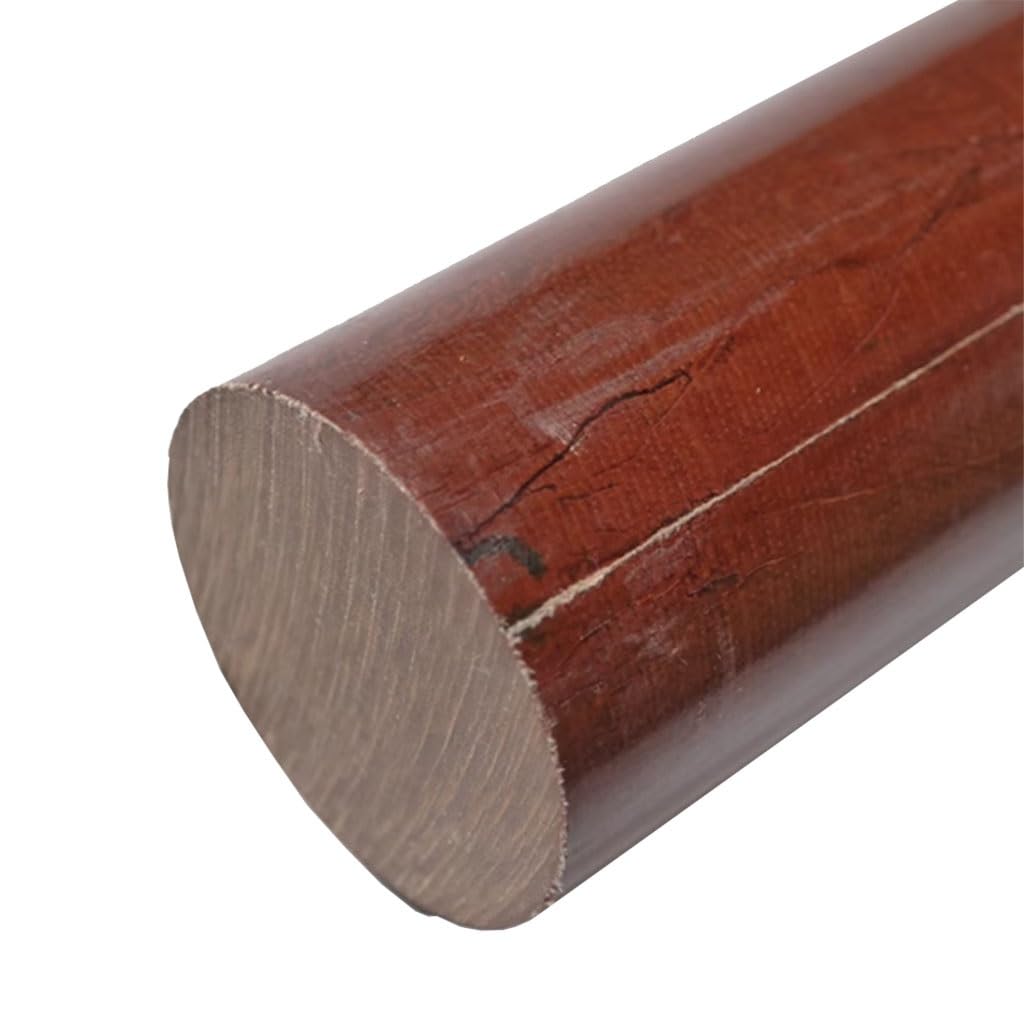 Pręty bakelitowe 8 mm do 25 mm fenolowy pręt laminowany, 1000 mm, odporny na wysokie temperatury, elektryczny pręt izolacyjny z drewna (10 mm)