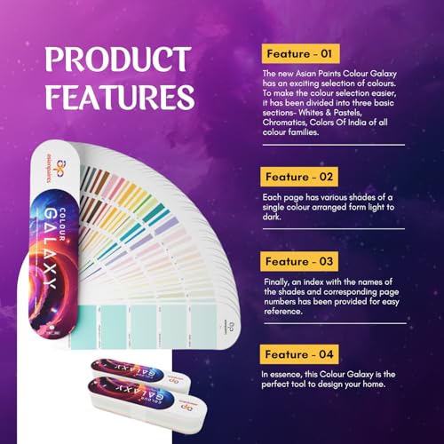 Image of Asian Paints Colour Galaxy Shade Cards | Exciting Selection of Colors | Shade Card for Home & Interiors | Perfect Tool to Design Your Home