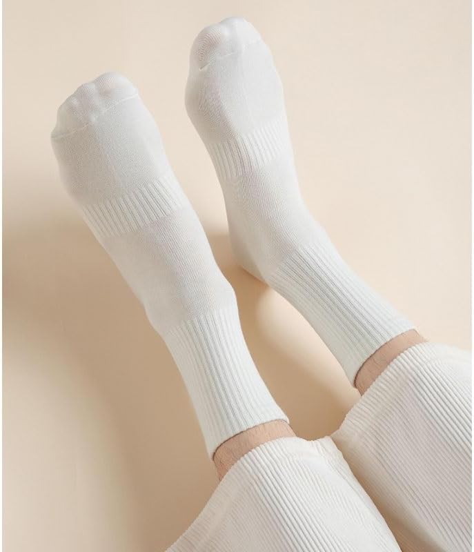 Solid Color Vertical Stripes for Men Socks Sports Middle Cylinder Sockss Absorb Sweat and Prevent Pilling Socksing