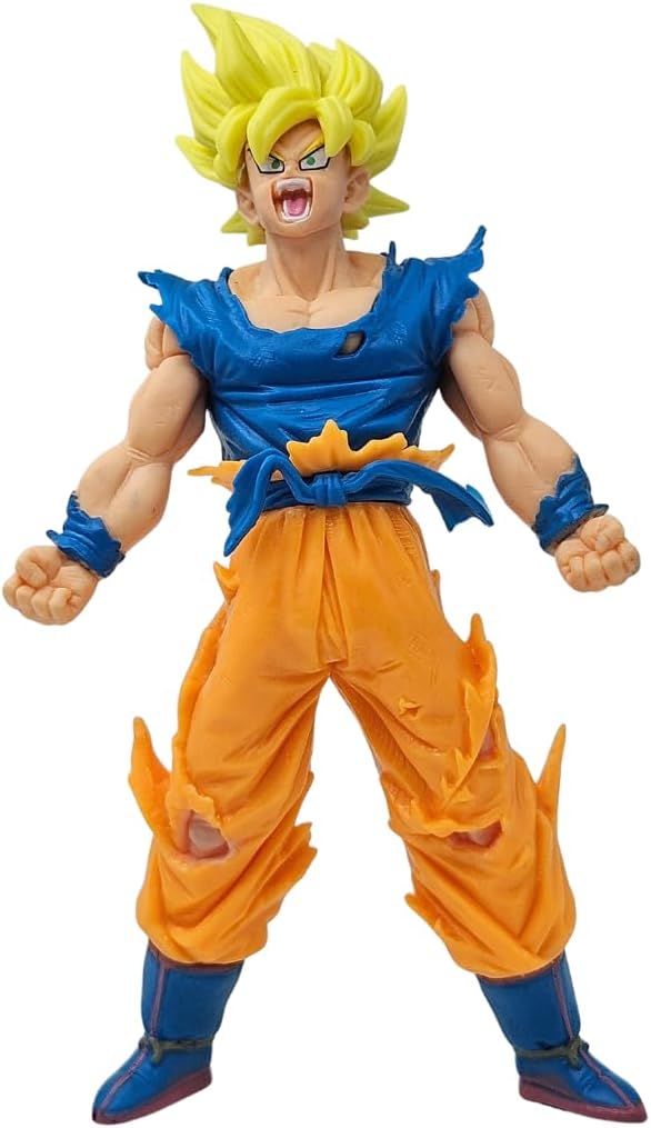 Goku Action Figure Ultra Instinct Dragon Ball Z Action Figures MUI Anime Action Figures Premium DBZ Action Figure 18CM for Anime Gift,Office Table,Study Table (Goku Super Saiyan 2)