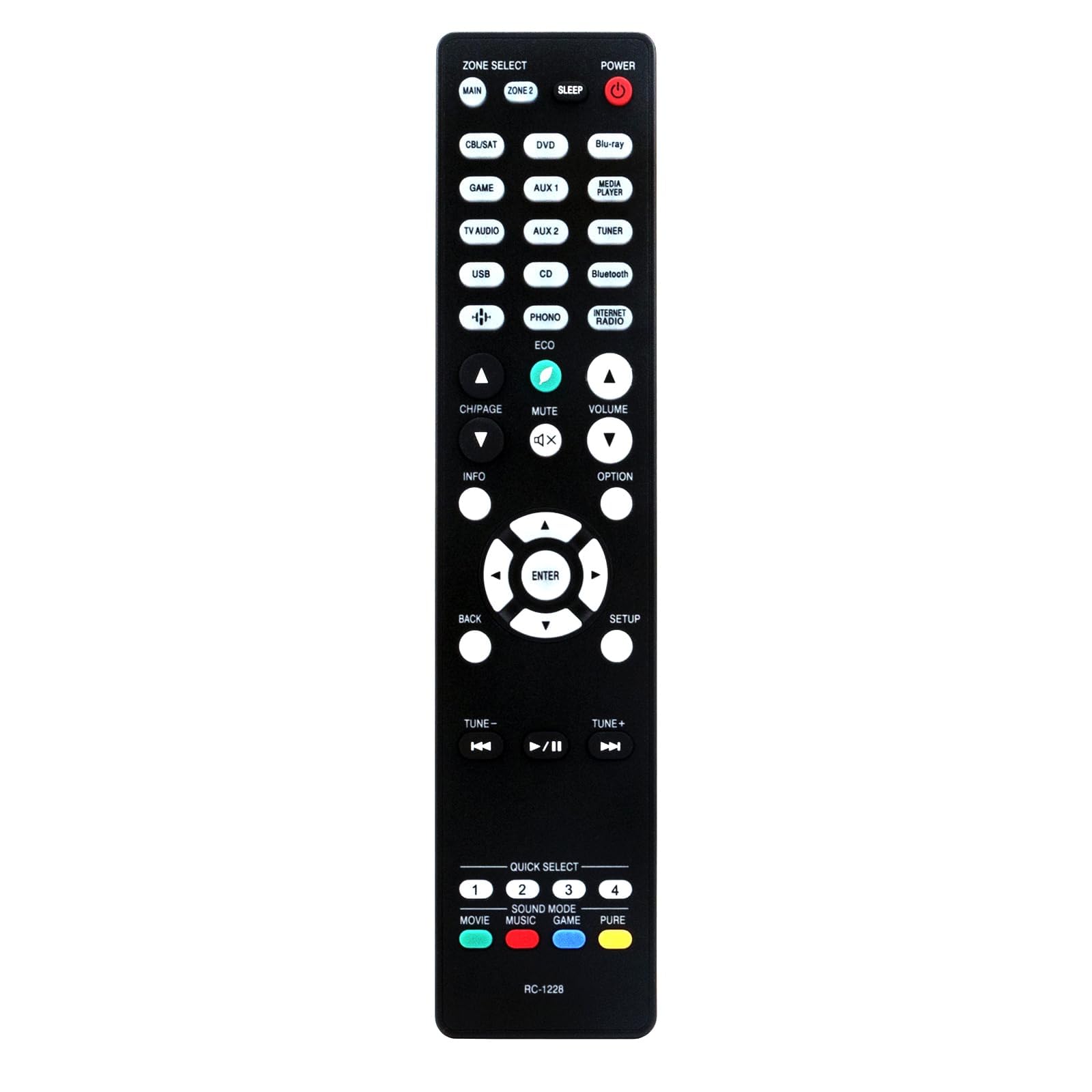 DENON AVアンプ AVR-X1400H リモコン Amazon.com: RC-1228 Replaced Remote fit for Denon AV