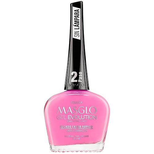 Miniatura 4 de MASGLO GEL EVOLUTION Esmalte de uñas efecto gel, no requiere lámpara UVLed, duración hasta 12 días, 1 pieza de color Gel sin necesidad de lampara