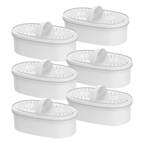 Replacement for All Waterdrop® Pitcher Filtration System, Fits Waterdrop WD-PF-01A Plus, Reduces PFOA/PFOS, Chlorine, Last Up to 3 Months or 200 Gallons (Pack of 6), AQUA CREST