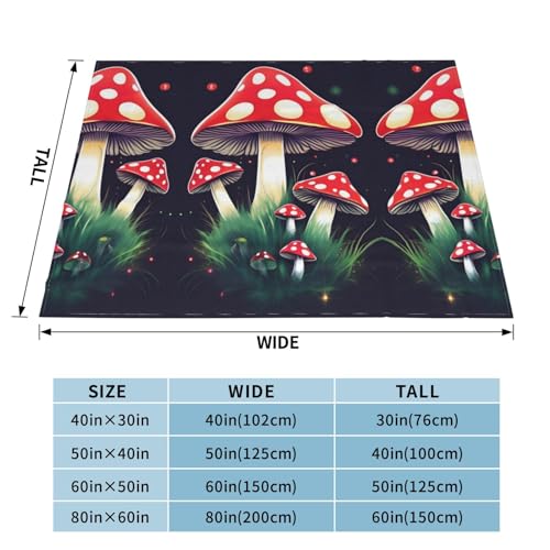Couverture douce et chaude champignons pour vos soirées cocooning sur le canapé - 5