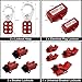Lockout Tagout Kit Electrical Loto - Clamp-On Circuit Breaker Lockout, Group Lockout Hasps, Lockout Tag, Universal Multi- Pole Breaker with Pocket Bag (Bigger Red Kit)