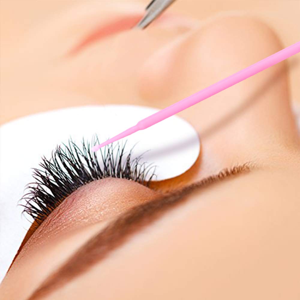 G2PLUS 400PCS Microbrush Aplicadores Micro Cepillos Extensión de Pestañas Herramienta Maquillaje