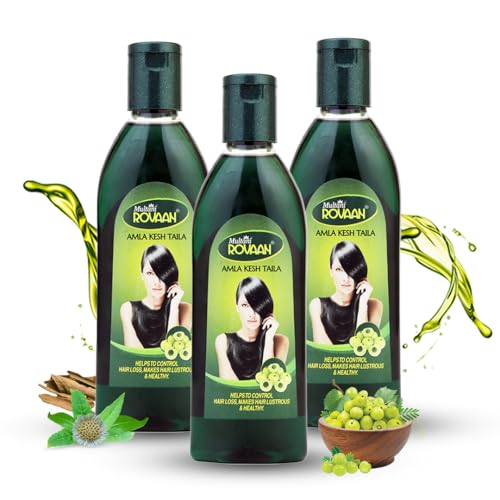 Image of Multani Rovaan Amla Kesh Taila - 200 ml | Hair Oil For Strong, Long and Thick hair | Nourishes Scalp | Controls Hair Fall, Strengthens Hair & Promotes Hair Growth 200 Ml (Pack of 3)