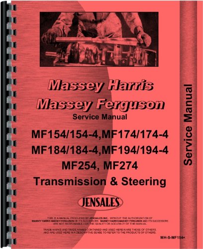 Massey Ferguson 194-4 Tractor Transmission and Steering Only Service Manual