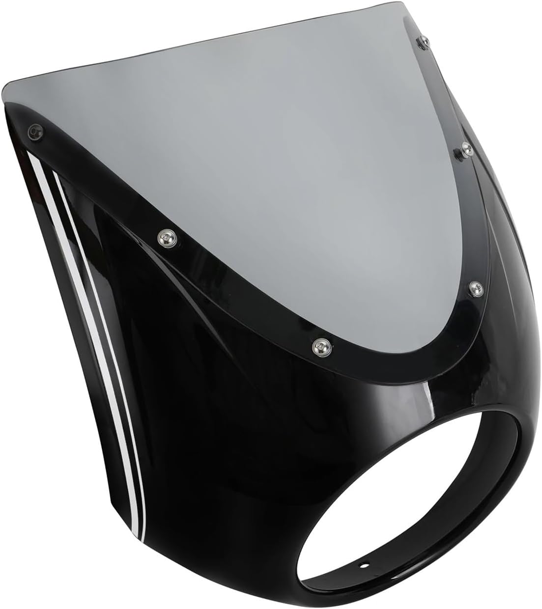 Headlight Windscreen Cover Windshield WindScreen Compatible with BMW R18 2020 2021 2022 Motorcycle Accessories(Gray Stripe)