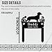 Dachshund Dog Name Memorial Garden Stake Personalized Outdoor Decor,Custom Pet Metal Sign Grave Marker,Customized Remembrance Gifts for Pets Lover,Engraved Dogs Plaque Tombstone for Cemetery Yard Lawn