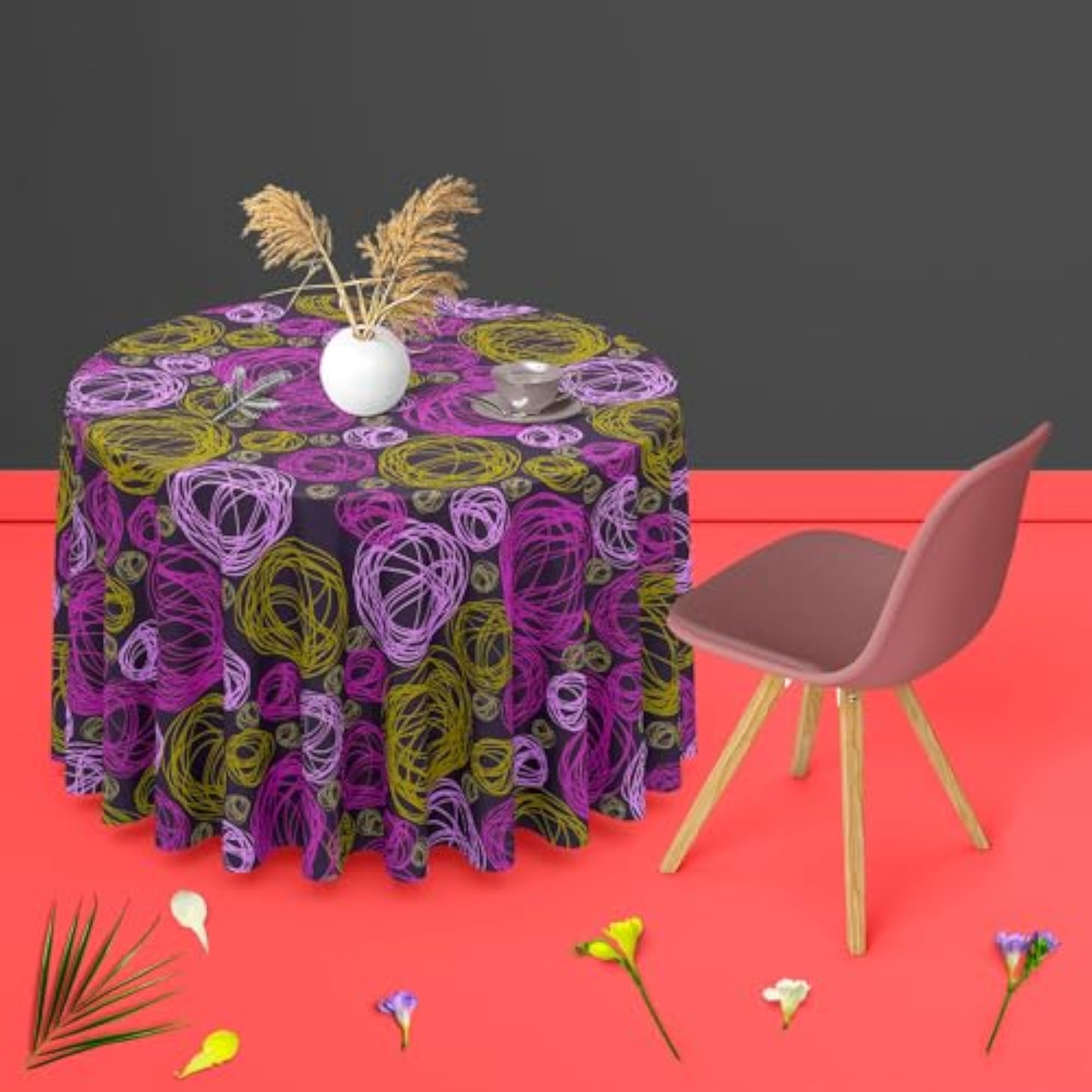 Swirl D1 Table Cloth Cover for Dining