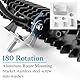 Indrnif 2 Stück LED Arbeitsscheinwerfer Offroad Zusatzscheinwerfer 18W 12V Zusatzscheinwerfer 6000K Scheinwerfer IP67 Wasserdicht Rückfahrscheinwerfer für Trecker Bagger SUV, UTV, ATV, LKWs