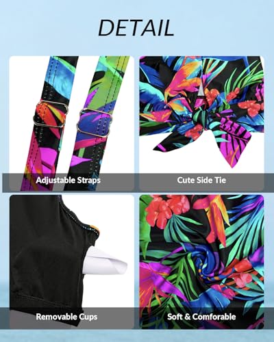 Image of Yonique Womens Blouson Tankini Top Only Loose Fit Swim Top No Bottom Modest Swimsuit
