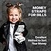 Pack of 100 Money Bands for Cash, Money Wrappers for Bills to Organize Cash - Self-Adhesive Money Straps, White Color