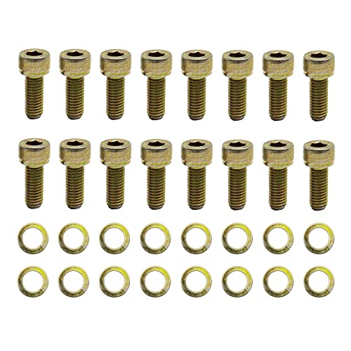 Compatible/Replacement for Chevy/GM 700R4 Transmission PAN Bolt KIT (16 PCS) - ZINC