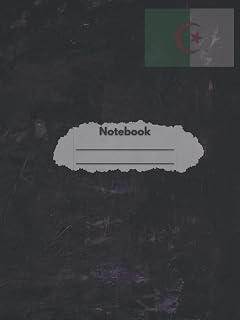 Algeria National Flag Notebook: College Ruled Notebook | Patriotic|8.5x11 Inches| 120 Lined Pages| Journal| Diary| Composition Book
