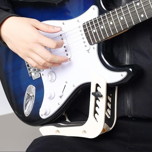 Support pour guitare électrique Colcolo blanc avec fixations robustes - 4