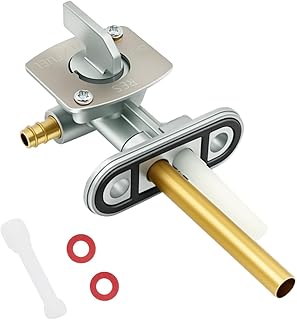 Fuel Petcock Valve Fits Kawasaki Suzuki Yamaha, Bayou 220 250 300 400 KLF220 KLF250 KLF300, Prairie 300 360 400, King Quad 300 LT80 LTZ250, TTR90 TTR125 TTR225 YZ125 YZ250 YFM250 YFM350 and More