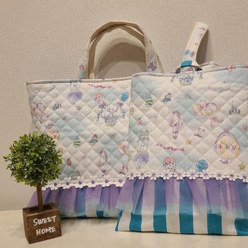 キルティング レッスンバッグ 上履き入れ キルティングシューズバッグ（入園 入学 新学期 男の子 女の子