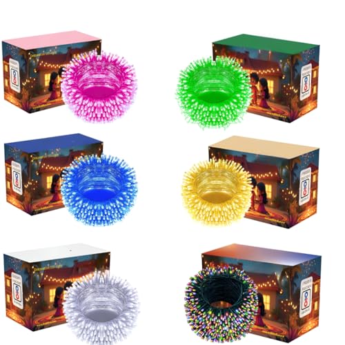 Image of Desidiya Decorative LED String Lights - 10 Meter, Bright Festival & Party Lighting for Home Decor (Pink, Green, Blue, Warm White, White, Multicolor)