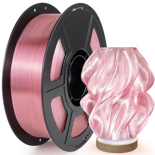 Image of IEMAI Clear PETG Filament 1.75mm Pink 1kg, Glossy Transparent Finish 3D Printer Filament Up to 600mm /s High-Speed Printing for Lampshades, Home Decor & DIY Models