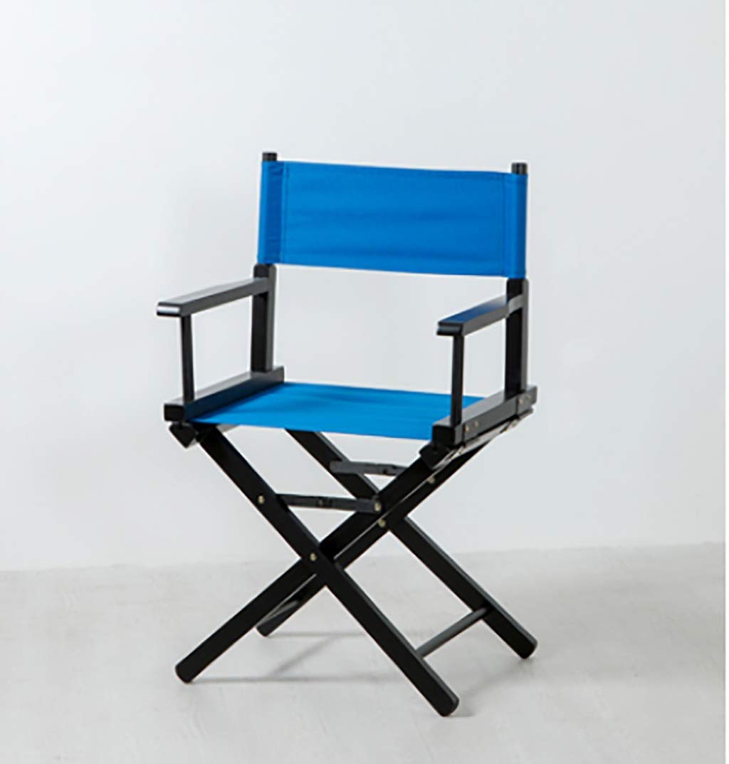 WYJW Solid wood executive chair for outdoor Foldable garden chair High stool Makeup beach chair (Color: A)