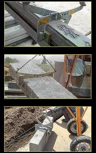 Pince de levage robuste en acier pour marbre et granit de forte épaisseur