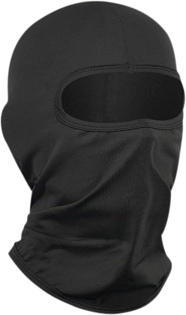 Eliane Unisex Balaclava Full Face Mask Summer Bike Rider Ninja Neck & Head Bandana Scarf Mesh Air Filter Sweat Absorbing Anti Pollution UV Rays Sun Dust Wind (Black)