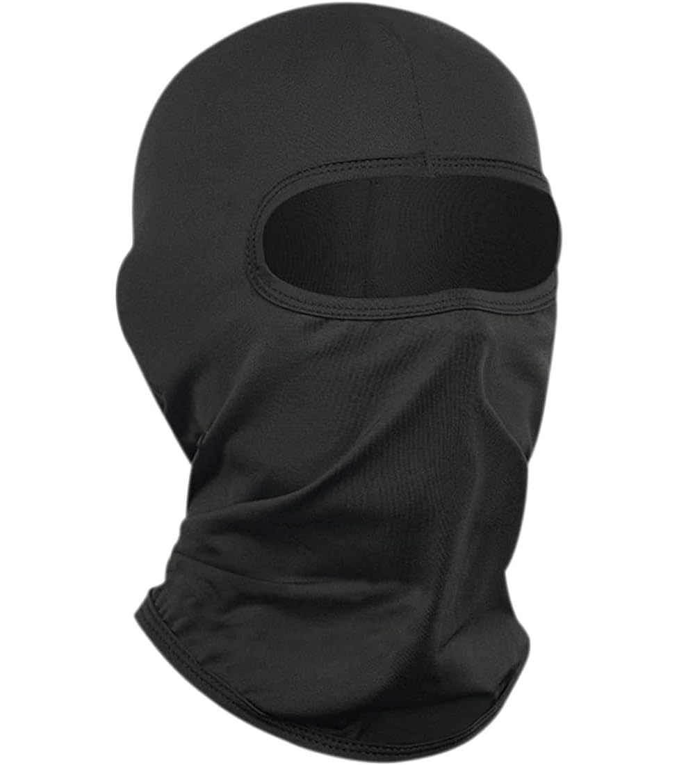 Eliane Unisex Balaclava Full Face Mask Summer Bike Rider Ninja Neck & Head Bandana Scarf Mesh Air Filter Sweat Absorbing Anti Pollution UV Rays Sun Dust Wind (Black)