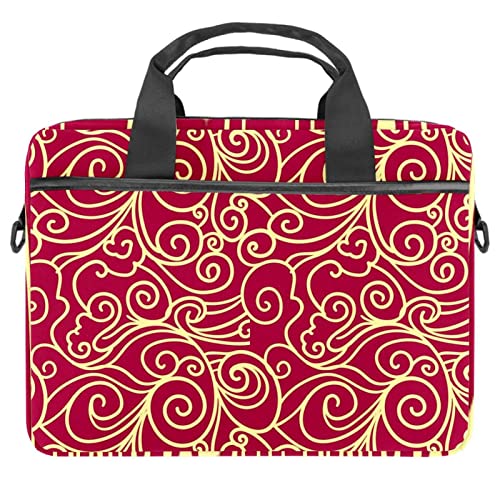 Sac à bandoulière pour ordinateur portable 13.3 aux finitions soignées lavande et rouge