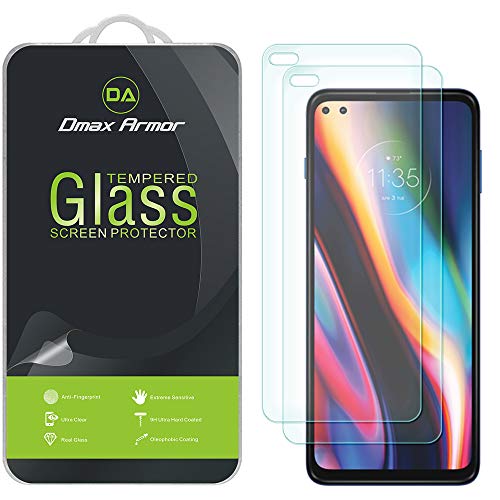 (2 Pack) Dmax Armor for Motorola One 5G and (One 5G UW) Tempered Glass Screen Protector