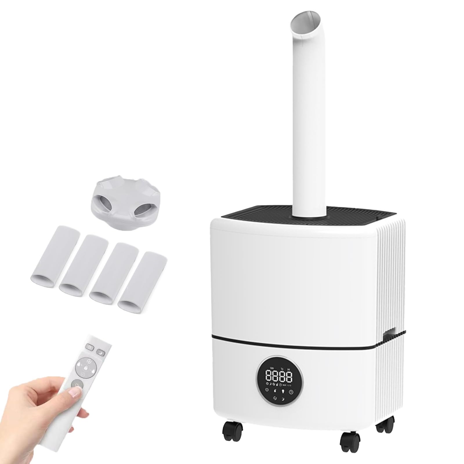 Komercyjny nawilżacz powietrza 4000 ml/h do dużych przestrzeni, chłodna mgiełka 25 l z 3 trybami mgły, dysze 360°, automatyczne napełnianie wodą do sypialni, szklarni, biura