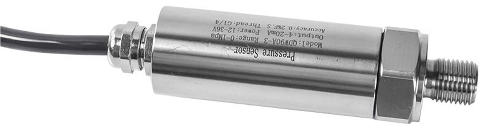 Transmisor de presión a prueba de agua DC24V convertidor de Sensor 4-20mA rs485 Cable de Sensor absoluto de salida QDX50A