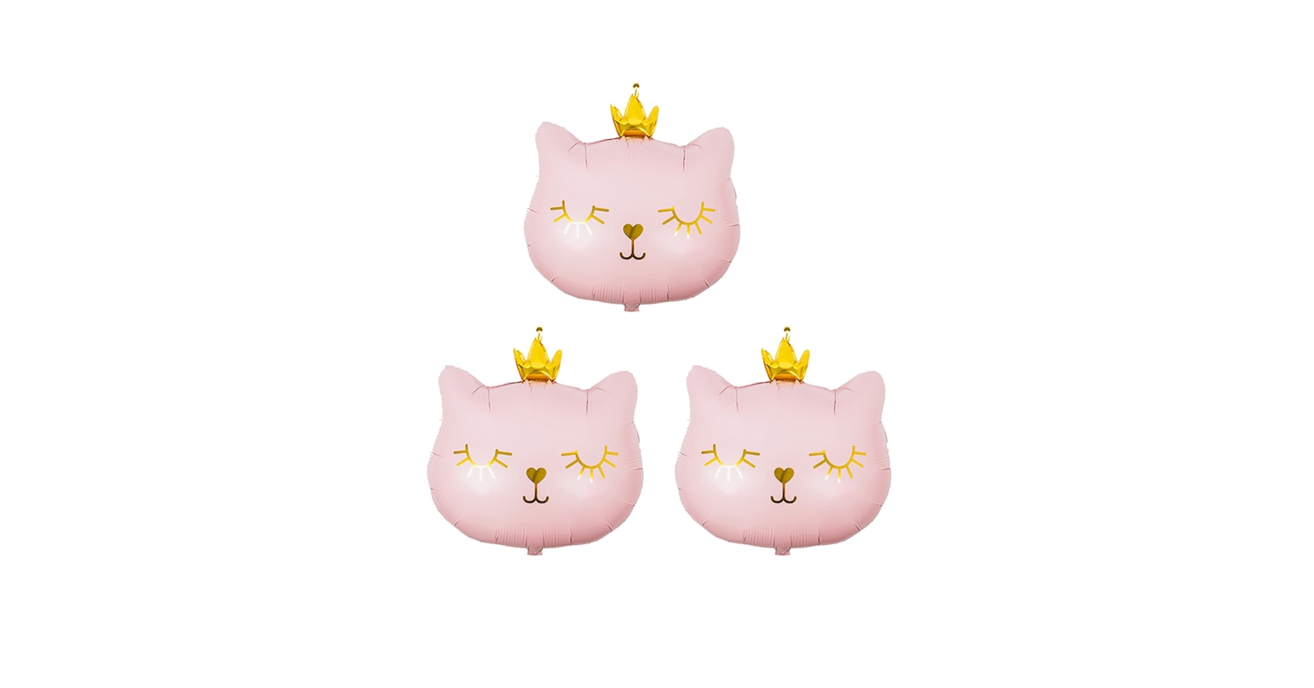 猫バルーン　ピンク　ガーリー　ネコ　王冠　誕生日　韓国　飾り　女の子　イベント Amazon.co.jp: クラウンバルーン かわいい猫 風船 動物風船