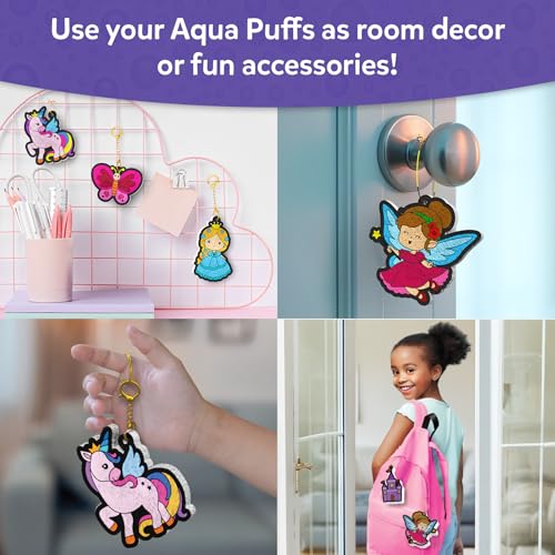 Skillmatics 3D Art Kit - Aqua Puffs Princesses & Unicorns, Christmas Stocking Stuffers, Paint by Number Craft for Kids, DIY Color & Inflate Activity, Gift for Girls & Boys Ages 6, 7, 8, 9, 10 - Image 7