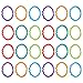 Toddmomy 48Pcs Link Anelli Giocattoli Giocattoli Baby Teether Anelli Colorato Anello di Collegamento Anello Molare Playthings per Passeggino O Sedile Portante