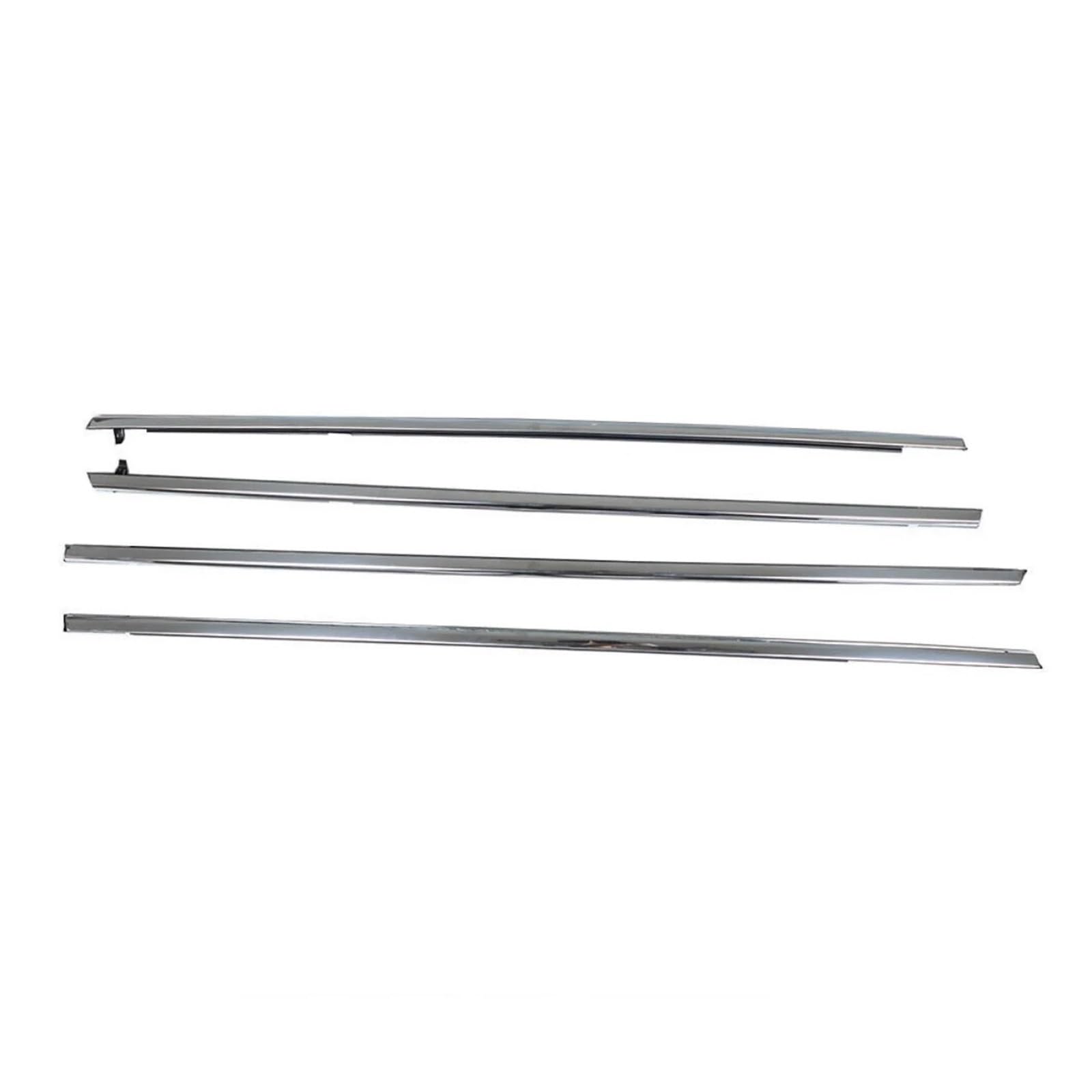 4Pcs Car Window Weatherstrip Chrome Compatible with Honda Accord 2003-2007 72410-SDA-A11 72450-SDA-A11 72910-SDA-A11 72950-SDA-A11