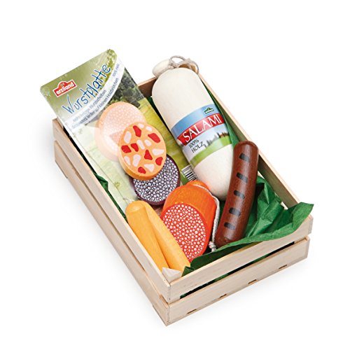 Preisvergleich Produktbild Erzi Pretend Play Holz Supermarkt Ware Sortiert Würstchen