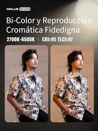 Miniatura 6 de Zhiyun Molus G200 Oficial 200w Luz De Video Con Montura Bowens, Luz Continua Fotografia Con Sistema De Enfriamiento Dynavort Ultra Silencioso, Control De Aplicación Zy Vega, 85800lux M 2700k-6500k