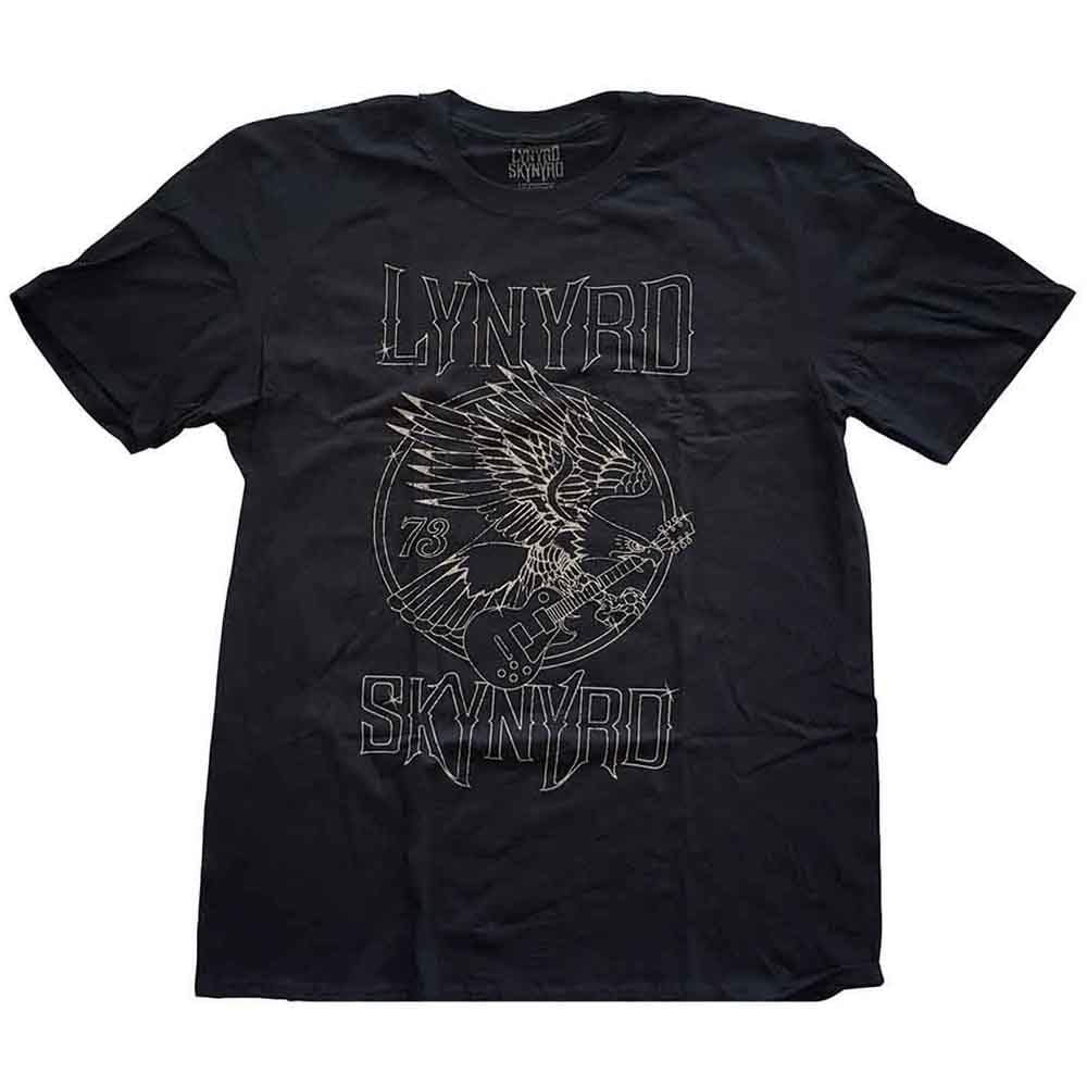 Lynyrd Skynyrd 73 Eagle Guitar T Shirt M Black
