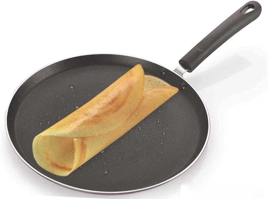 Tawa Non Stick Dosa Pan or Roti Tawa Big Dosa Pan Size-285 mm Thickness 2.6mm Non Stick Dosa Tawa,Round Griddle Cookware pan Color (Black)