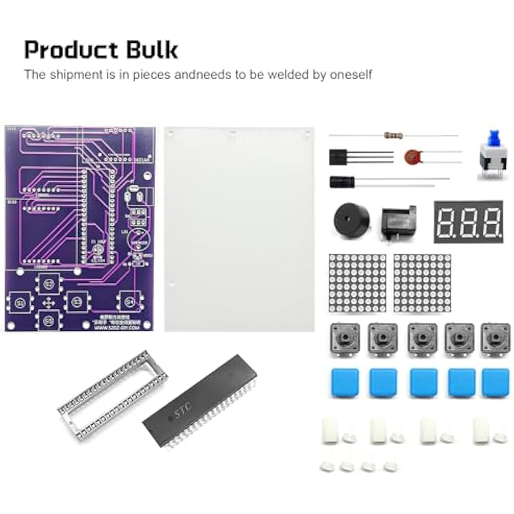 SMD Soldering Practice Kit, Electronics Welding Training Board with LED Feedback, Complete DIY Electronic Component Set for Hobbyists & Students (14+ Years)