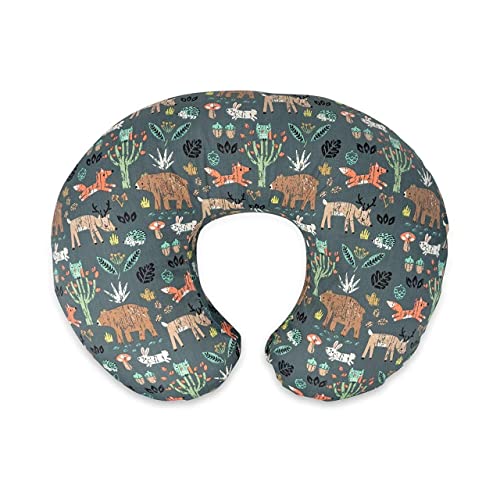 Image of ๐๐ข๐ฆ๐ ๐๐ฅ Nursing Pillow for Breastfeeding Newborn Baby | C-Shape Feeding Pillow with Removable Cotton Cover | Tummy Time, Propping & Sitting Support | Baby Feeding Pillow for Mother (Green Bhalu)