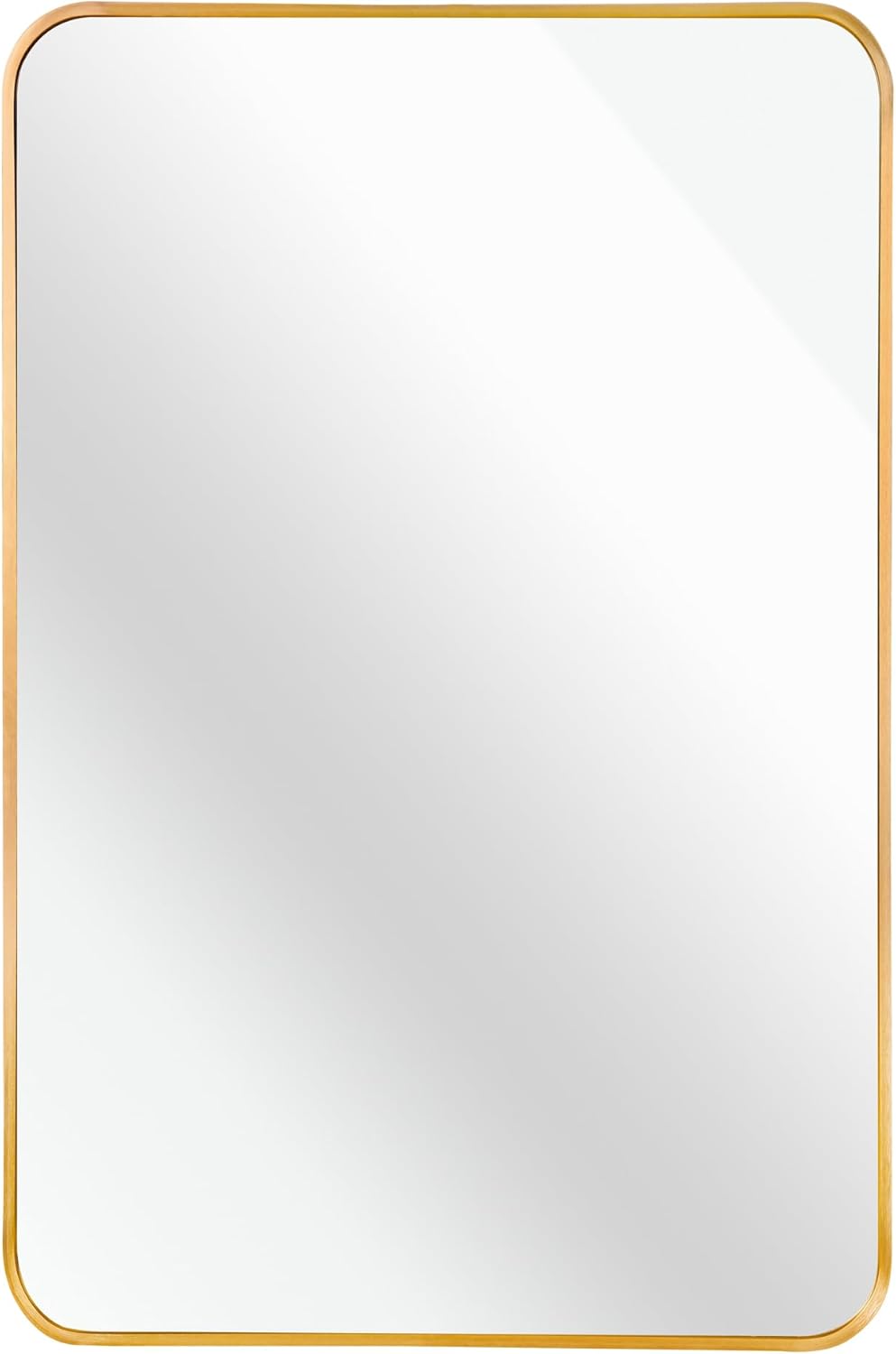Gold 24 "x32 Rectangular Bathroom Wall Mirror