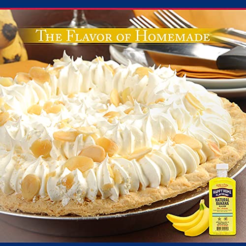 Happy Home Natural Banana Flavoring, Non-Alcoholic, Certified Kosher, 7Oz. #TOP5