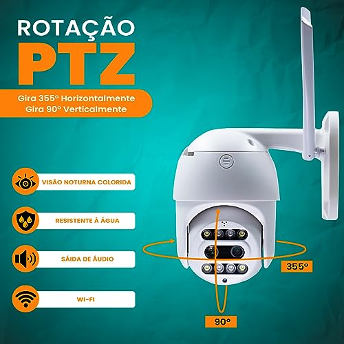 Haiz Câmera Segurança Antena Externa Full Hd Zoom 10x Prova D'água HZ-359