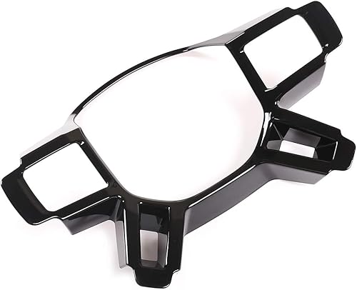 Miniatura 6 de Cubierta para volante de coche de ABS negro brillante para Land Rover Defender 110 130 2020, accesorios para coche