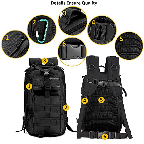 Zology Multi-Functional 40L – High Yield for Men Military Army Tactical Backpack Camping Hiking Bag Outdoor Bag Woman with a Cup - Image 3